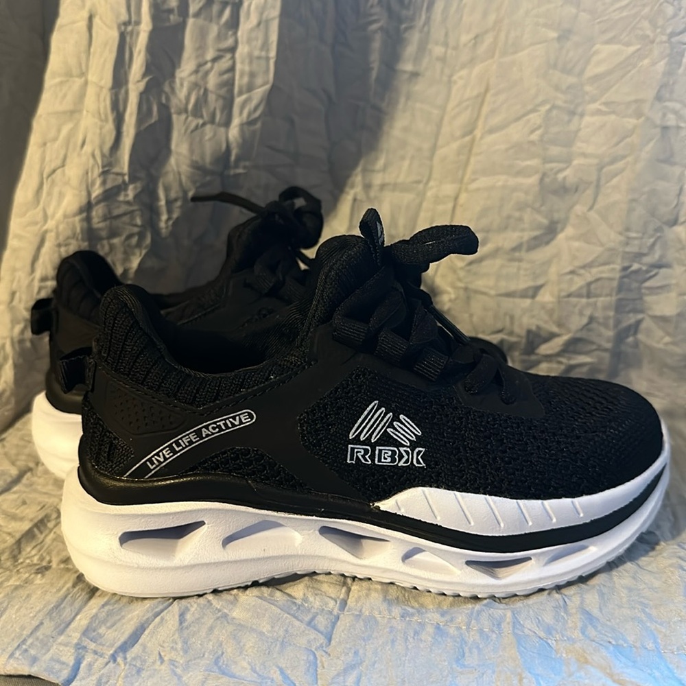 RBX Child Black Tennis Shoes Sneakers Sz. 12